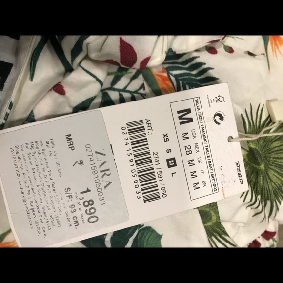 Zara Tropical Print Bralette Crop Top!✨ New-Boutique! - Picture 10 of 16